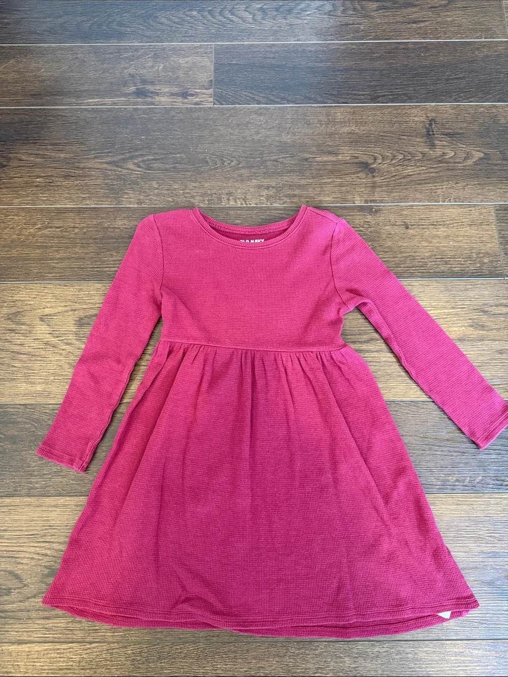 Old Navy Girls' Long Sleeve Pink Knit Dress